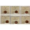Image 1 : 1944 1¢ ICCS MS63RD.  Lot of 6 coins.