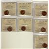 Image 1 : 1944, 1947 ML Blt 7, ML Ptd 7, 1948 A To, 1950, 1952 & 1953 NSF 1¢ ICCS MS64RD.  Lot of 7 Coins.