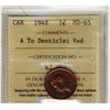 Image 1 : 1948 1¢ A To ICCS MS65RD.