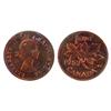 Image 1 : 1953 1¢ SF ICCS MS65RD Cameo.  Wine red with light rim tones.