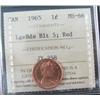 Image 1 : 1965 1¢ LgBds Blt 5 ICCS MS66RD.