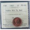 Image 1 : 1965 1¢ SmBds Blt 5 ICCS MS66RD.
