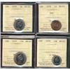 Image 1 : 1979 1¢ to 25¢ all ICCS MS65.  Lot of 4 coins.