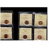 Image 1 : 2003 1¢, 2003P, 2003 New Eff, 2003P New Eff & 2003WP ICCS MS67RD.  Lot of 5 coins all ICCS graded.  