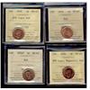 Image 1 : 2006 1¢, 2006 RCM logo, 2006 RCM magnetic & 2006P ICCS MS67.  Lot of 4 coins.