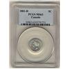 Image 1 : 1881H 5¢ PCGS MS63.  Flashy white issue.