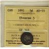 Image 1 : 1891 5¢ Obv 5 ICCS AU55.