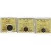Image 1 : 1896 5¢, 1899 & 1926 Far ICCS F15.  Lot of 3 coins.