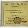 Image 1 : 1916 5¢ ICCS MS63.