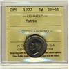 Image 1 : 1937 5¢ ICCS SP66 Matte.