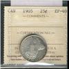 Image 1 : 1905 25¢ ICCS EF40.