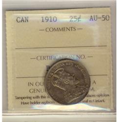 1910 10¢ ICCS AU50.
