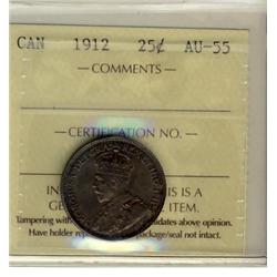 1912 25¢ ICCS AU55.