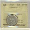 Image 1 : 1927 25¢ ICCS EF40.