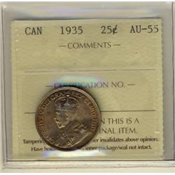 1935 25¢ ICCS AU55.