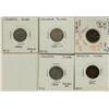 Image 1 : 1870 10¢ Nar, 1881H, 1886 Sm., 1892 Sm, 1899 Sm 10¢, average grades F-12, 5 pieces.