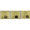 Image 1 : 1870 10¢, 1903H & 1935 ICCS VF30.  Lot of 3 coins.