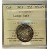 Image 1 : 1953 25¢ Lg Dt ICCS MS65.