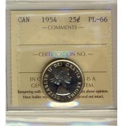1954 25¢ ICCS PL66.