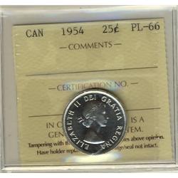 1954 25¢ ICCS PL66.