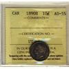 Image 1 : 1890H 10¢ ICCS AU55.