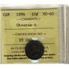 Image 1 : 1896 10¢ Obv 6 ICCS MS60.