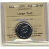Image 1 : 1973 25¢ Large Bust ICCS SP65.