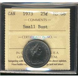 1973 25¢ ICCS MS66.  Tough example in this grade.