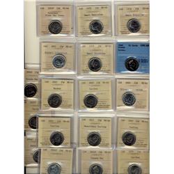 1978 25¢ Sml(2), 2005P Veterans MS64,  1978 Sml, 1992 caribou, 2005 Liberaton(2), 2005 Canada Day, 2