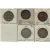 Image 1 : 1870 LCW, 1871, 1892, 1900, 1901 50¢, G4 to G6, 5 pieces.