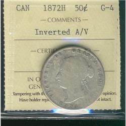 1872H 50¢ A/V ICCS G4.