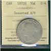 Image 1 : 1872H 50¢ A/V ICCS G4.