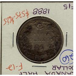 1888 50¢ F12 or better, a nice example.