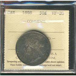 1898 50¢ ICCS VF20.