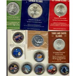 World Mint Products, including 1977 Cayman Isl $25 Coin, 1977 Turks & Caicos 25 Crown coin, 1962 10 