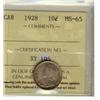 Image 1 : 1928 10¢ ICCS MS65, another lovely GEM example.