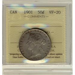 1901 50¢ ICCS VF20.