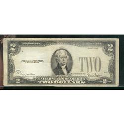 ERROR ? USA 1928g $2 note.  Missing serial number.