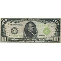 USA 1934 $1000 issue.  A nice VF example.