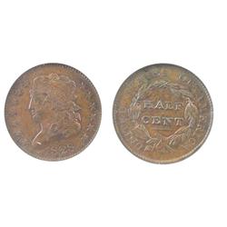 USA 1828 ½¢ 13 Stars C-3 NGC MS63BN.