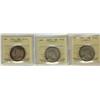 Image 1 : 1902 50¢, 1903H & 1914 ICCS F12.  Lot of 3 coins.