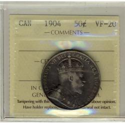 1904 50¢ ICCS VF20.