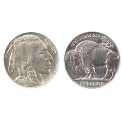USA 1916 5¢ PCGS MS65. Buffalo nickel full lustre.