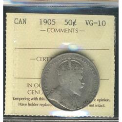 1905 50¢ ICCS VG10.