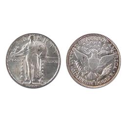 USA 1924-D 25¢ PCGS MS65.  Well struck with full lustre.