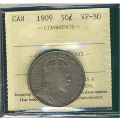 1909 50¢ ICCS  VF30.