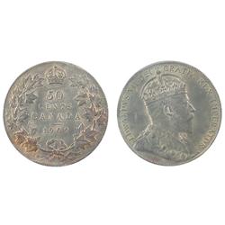 1909 50¢ ICCS MS65, light toning over full original lustre.  Rare this nice.  Possibly the finest kn