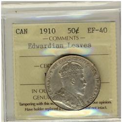1910 50¢ ICCS Edw Lvs ICCS EF40.