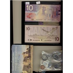 RCM Lot.  Includes 1973 Large Bust Proof Like Set & 1986-2001 $10 Lasting Impressions RADAR set.