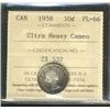 Image 1 : 1958 10¢ ICCS PL66 Ultra Heavy Cameo.